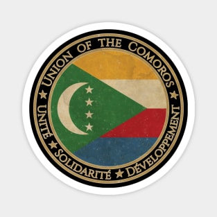 Vintage Union of the Comoros Africa African Flag Magnet